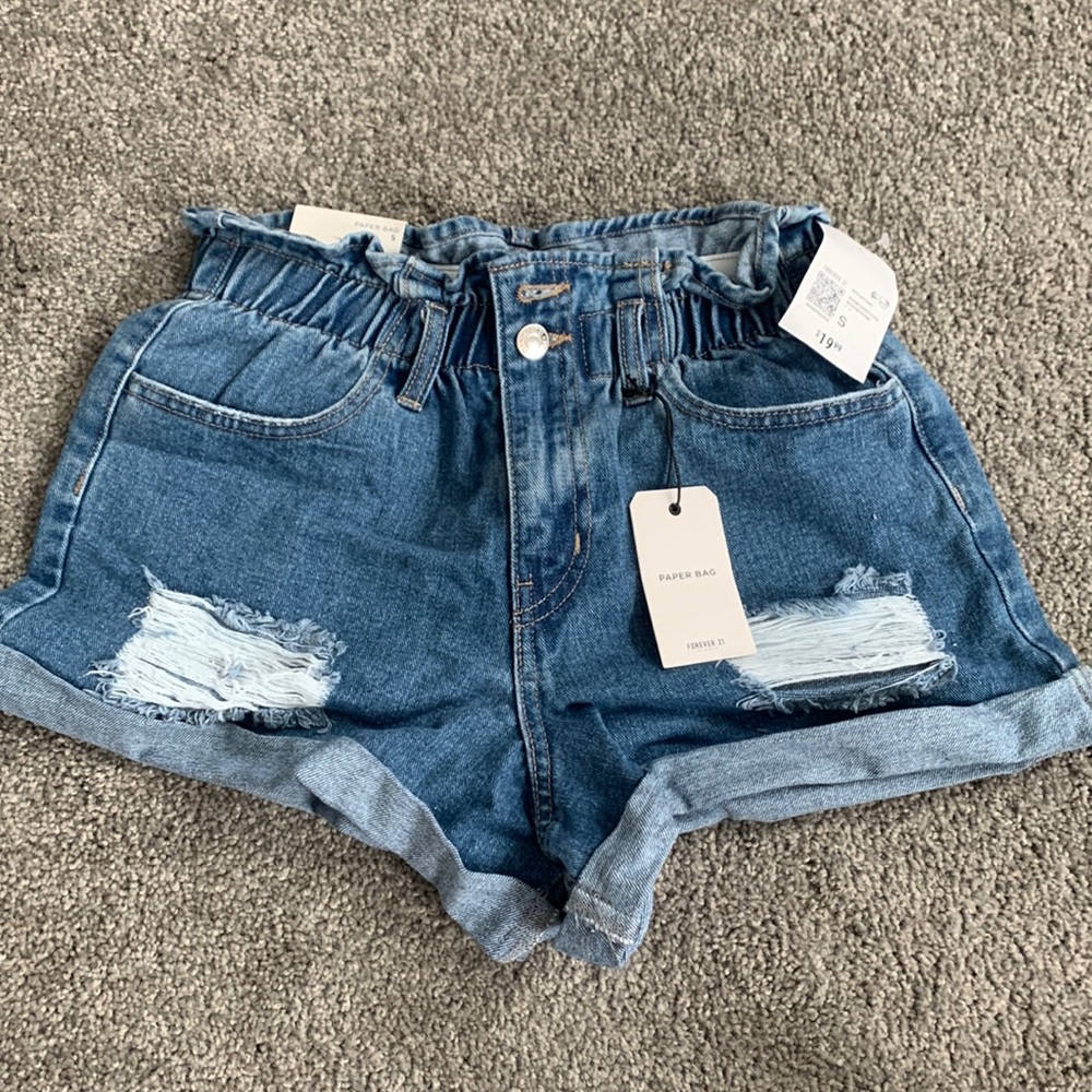 Denim shorts